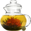 Primula 40-Ounce Blossom Glass Teaport